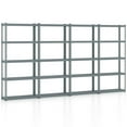thumbnail image 1 of Costway 4 PCS 5-Tier Heavy Duty Storage Shelf Storage Utility Rack Shelf with Anti-tipping Device Grey, 1 of 10
