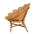 thumbnail image 3 of bali & pari Blossom Bohemian Honey Rattan Accent Flower Chair, 3 of 6