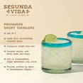 thumbnail image 3 of Segunda Vida Primavera Mexican Glasses for Birthday, Wedding, 12oz Set of 2, 3 of 6