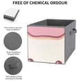 thumbnail image 3 of Set of 6 Collapsible Oxford Fabric Storage Cubes with Handles, Foldable Closet Organizer Bins for Clothes, Toys, Shelves, Home & Kitchen Cat Bread Meme, 3 of 7