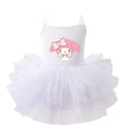 thumbnail image 3 of Vestido sin mangas de verano para niñas, de Anime Kawaii, Hello Kitty, Kuromi, My Melody, de Sanrios, princesa, ballet, falda de malla brillante y esponjosa, 3 of 5