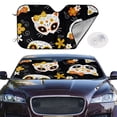 thumbnail image 4 of Goofa Cat Skulls and Flowers Printed Car Windshield Sunshade,Foldable Reflective Sun Visor,UV Protection Heat Blocker Sunshade,Car Cooling Accessory-, 4 of 7