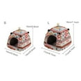 thumbnail image 5 of Walbest Rabbit Guinea Pig Hamster House Bed Cute Small Animal Pet Winter Warm Squirrel Hedgehog Chinchilla House Cage Nest Hamster Accessories, 5 of 7