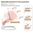 thumbnail image 3 of HAOUUCYIN Baby Swing, Infants Rocker with 5 Swing Speeds, 3 Seat Positions, bluetooth Music, Pink, 3 of 10
