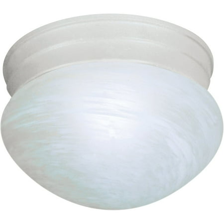Alabaster Melon Ceiling Flush - Nuvo Lighting 62636 - 1 Light (Twist and Lock Base) 7.5