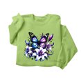 thumbnail image 4 of QINGFSAP Womens Graphic Tops Long Sleeve Crew Neck Casual Loose Fit Sweatshirt, 4 of 5