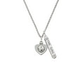 thumbnail image 2 of Delight Jewelry Silvertone Soccer ball in Heart Silvertone Hope Anchors the Soul Bar Charm Necklace, 23", 2 of 4