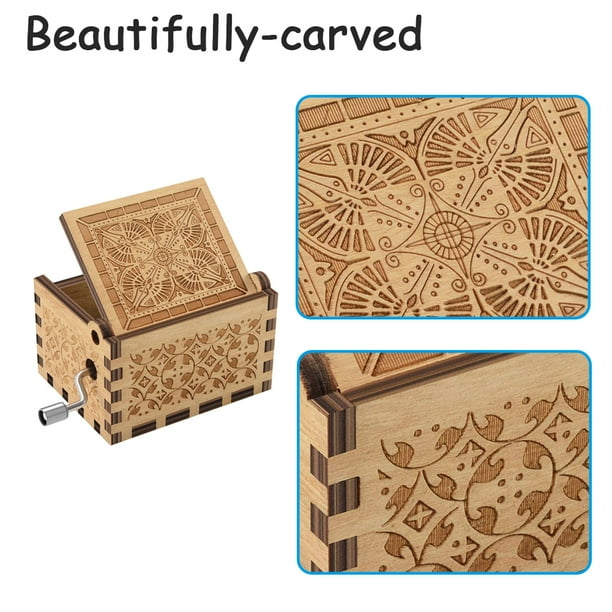 Music Box Birthday Present for 3 7 Year Old Girl Portable Music Box Mechanism Toy for 3 9 Year Old Boys Kids Retro Musical Boxes for Toddler Child
