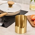 thumbnail image 6 of Stainless Steel Utensil Rest,Multi Function Kitchen Countertop Holder,Spatula And Ladle Storage Rack,Kitchen Gadget For Cooking Tools,Household Kitchen Accessory(Gold,1 Count), 6 of 9