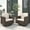 Beige, variant on GAZEBETER Outdoor Swivel Rocking Chairs Set of 2,Patio Rocking Swivel Chairs Set of 2 with Comfy Cushions,2 Piece Wicker Glider Rocker for Porch,Poolside,Deck and Yard,Beige