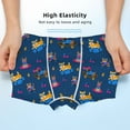 thumbnail image 3 of Yiaed Dogs Riding Skateboard Print Boys' Boxer Briefs Cotton Casual Stretch Comfort Boys Boxers - Kids Boxer Briefs Underwear for Boys (6-18)-X-Small, 3 of 5