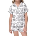 thumbnail image 2 of Luvoko Male St Patricks Day Long Sleeve Jacket With Printed Buttons And Multiple Pockets For Holiday Party Events Coat Girls Boxing Robe Children Cat Pajamas Kids Towel Wrap Girls Little Girls, 2 of 4