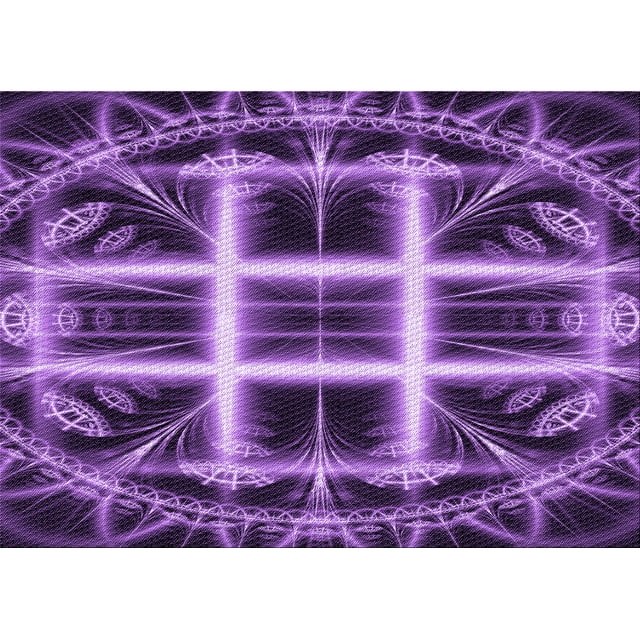 Ahgly Tapis Rectangulaire Lavable en Machine Intérieur Transitionnel Violet, 8 Pieds x 10 Pieds