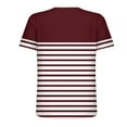 thumbnail image 5 of T Shirts for Women, Womens Short Sleeve Tops Dressy Summer O Neck Casual Trendy Blouses Tunic Tops, 5 of 5