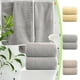 thumbnail image 1 of Toallas de baño de microfibra | Terciopelo coral de doble cara sin pelusas | Toallitas suaves y absorbentes para adultos para spa en casa o salón | Paquete de 5 | Gris Amarillo Marrón | 34x76 cm, 1 of 8