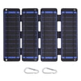 thumbnail image 1 of Cargador de panel solar portátil de 14 W con doble USB, salida de 2,5 A, eficiencia del 20,5 %, ideal para dispositivos de 5 V en exteriores, 1 of 8