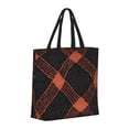 thumbnail image 3 of Single Shoulder Bag Convenience Bag 19.6×15.7×5.9in Light And Weight-Free Main Pocket Large Portable And Single Shoulder Back Argyle Plaid Darksalmon_3, 3 of 7
