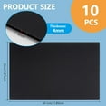 10 Sheets Black Corrugated Plastic Sheets 7.8x11.8inch Blank Yard Signs