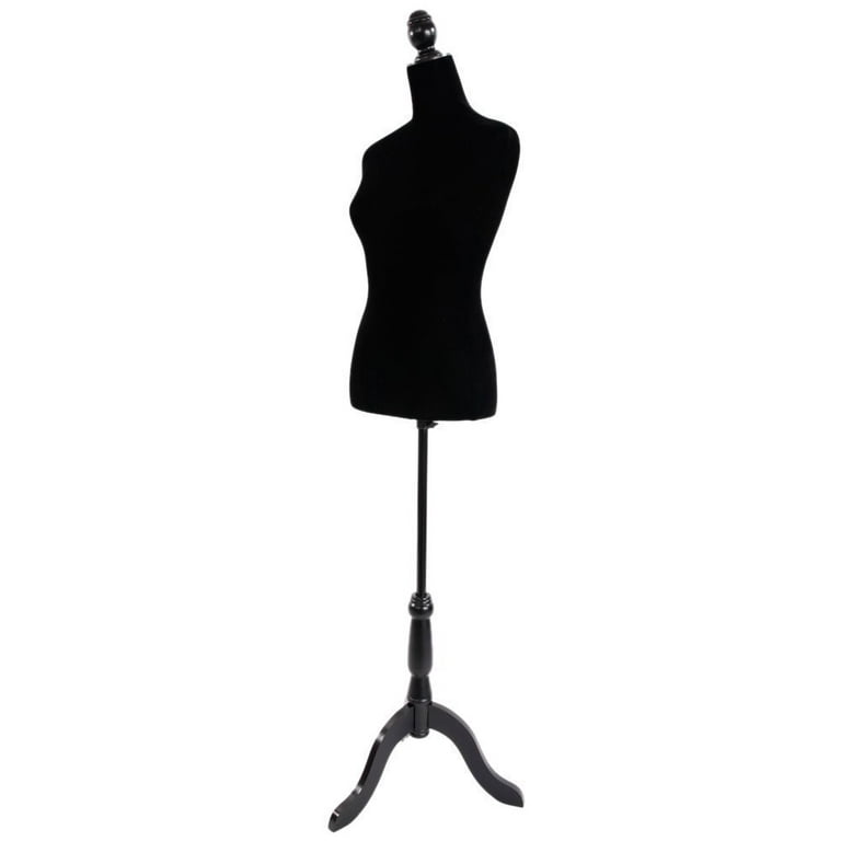 UBesGoo Lady Adjustable Dressmaker Dummy Female Mannequin Display Torso  Dress Clothing, Black 