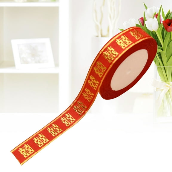 HOMEMAXS  Ribbons for Wrapping Wedding Decorative Chinese Character Festive