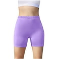 thumbnail image 7 of Girls 5-Pack Yoga Biker Shorts High Waist Dance Gymnastics Shorts Cotton Athletic Volleyball Shorts for Under Dress 13T, 7 of 7