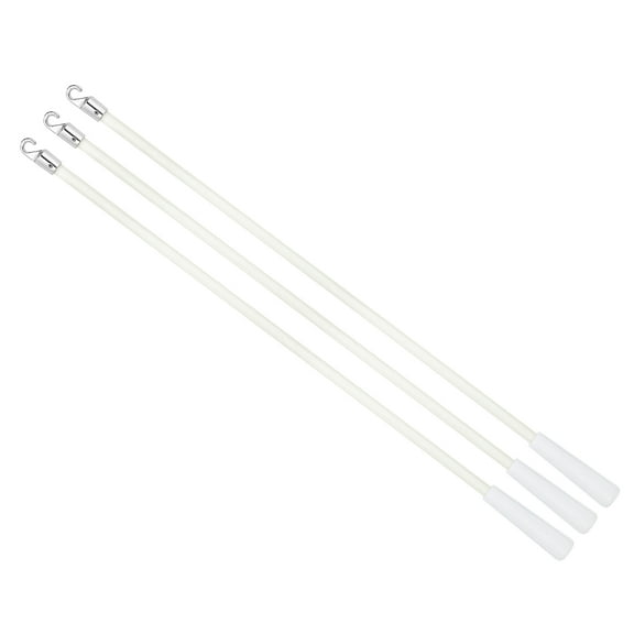 3Pcs 17" Blinds Wand Replacement, Blinds Tilt Wand with Hook and Grip, White