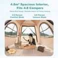 thumbnail image 5 of LuoLuo Inflatable Tents for Camping, Blow up Tent with Hand Pump, Easy Setup Inflatable Tent House, Waterproof Oxford Air Tent for Camping (4-6 Person), 5 of 9