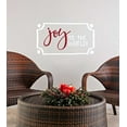 thumbnail image 4 of Joy to the World Christmas Winter Sticker Art Vinyl Wall Decals Sayings 2-color, White/Red, 4 of 4