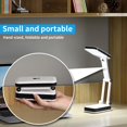 thumbnail image 3 of Foldable LED Desk Lamp, White Table Lamp Rechargeable Bedside Lamp Led Portable Desk Lamp for Reading, Office, Study, 3 of 5