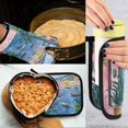 thumbnail image 5 of Yayeee Oven Mitts and Pot Holder Set of 2 Heat Resistant Kitchen Gloves Baking Hot Pad, Pink Window, 5 of 5