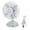 Blue, variant on Desk Oscillating Small Fan Retro 2-Speed USB/AA Power Desk Fan 5.7inch Table Fan for Work Dormitory