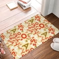 thumbnail image 5 of Balery Scandinavian Alphabet2 Doormat, Durable Flannel Fabric, Waterproof Stain and Fade Resistant, Low Profile,Indoor Outdoor Door Mats, Easy Clean Patio Entrance Mat, 16x24in, 5 of 9