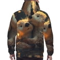 thumbnail image 7 of Salouo Adorable Otter Pair Hug Pattern Men's Fall Hoodie Sweatshirt,Sport Hoodie with Pockets for Men Pullover Casual Hooded Sweatshirt-Medium, 7 of 7