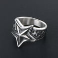 thumbnail image 5 of Stainless Steel Ring Men And Women Star Jewelry, 5 of 8