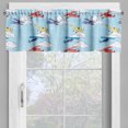 thumbnail image 4 of Ambesonne Vintage Airplane Valance & Curtain, Sketch Planes, 55"x24", Multicolor, 4 of 6