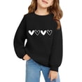 thumbnail image 5 of Mercatoo Cute 𝐏reppy Sweatshirts for Teens Girls Heart Graphic Oversized Sweatshirts Fall Winter Long Sleeve Pullover Tops, 5 of 8