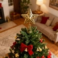 thumbnail image 4 of Iron Tree Top Star Christmas Tree Golden Five Pointed Star Decoration Christmas Decoration Ornaments for Tree Topper Small Size, 4 of 5