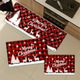 thumbnail image 4 of YIMEIS Christmas Snowflake Deer Fall Kitchen Rugs, Xmas Holiday Kitchen Mat Decor Home Decorations, Green Christmas Mats for Kitchen Floor - 16''*24'', 4 of 10