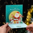 thumbnail image 4 of Room Decor 3D Three Christmas Greeting Card Holiday Blessing Children'S Handmade Message Card Christmas Three Greeting Card Paper Carving Creative Blessing Message Car Greeting Card Set Blank Card,No, 4 of 9