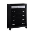 thumbnail image 6 of Barzini Bedroom Set with Upholstered Headboard Black, 6 of 8