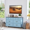 thumbnail image 6 of Joaxswe Classic 3-Piece Adult Farmhouse Engineered Wood Bedroom Furniture Set Blue 2 Square Drawer Set, 6 of 11