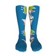 thumbnail image 5 of Bingfone Goose Holding an Umbrella Print Compression Socks for Women and Men Long Socks for Running Athletic Cycling Nurse, 5 of 8