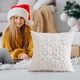 thumbnail image 1 of Christmas Light Pillow Covers Soft Multicolor Plush Snowflake Reindeer Shape Sofa Cover Home Decoration, 1 of 6