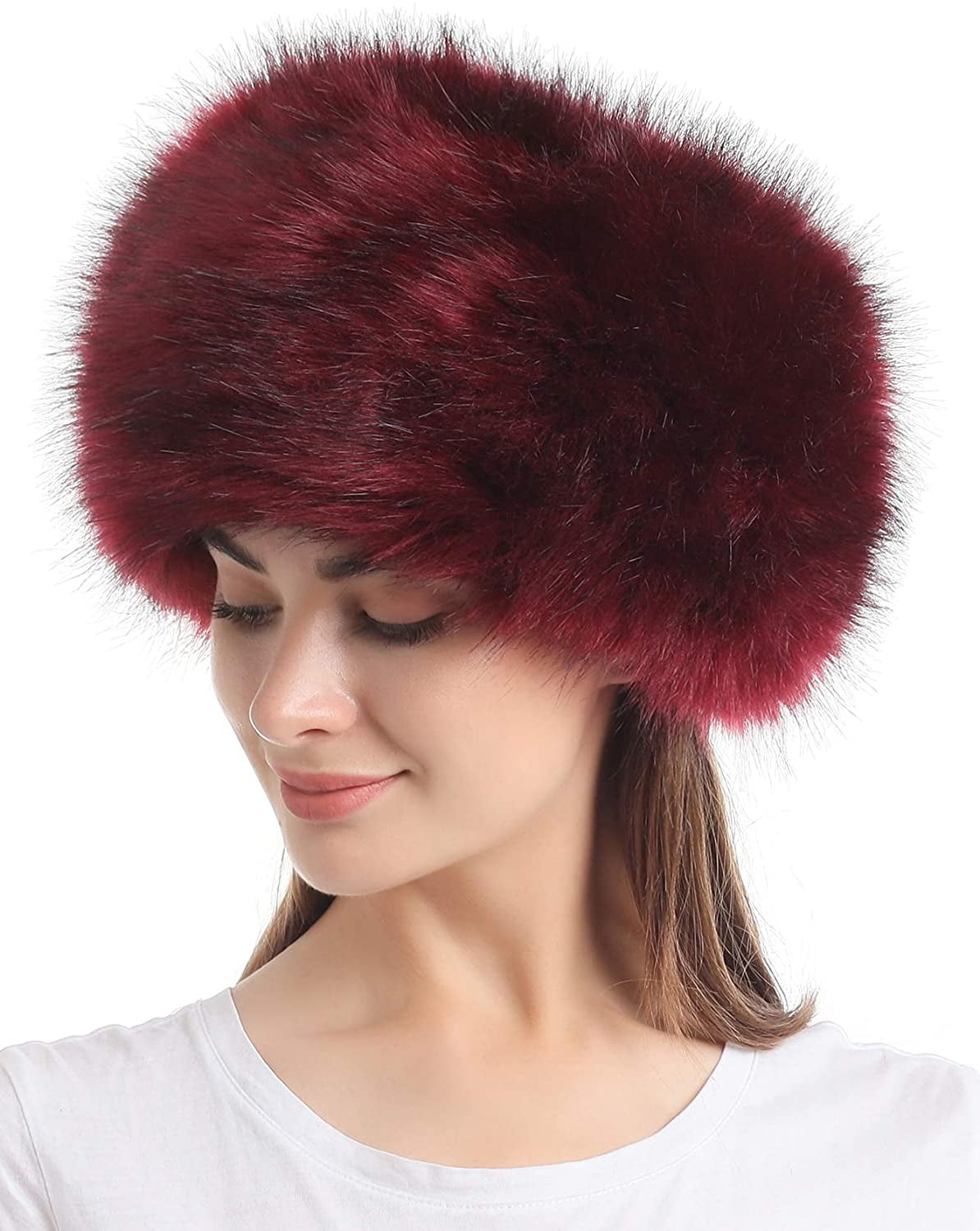 Soul Young Women's Winter Faux Fur Cossak Russian Style Hat 
