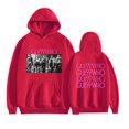 thumbnail image 1 of GUE Double Sided Pattern Hoodies For Unisex Vintage Pullovers,XL,Red1, 1 of 4
