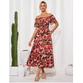 thumbnail image 2 of Vestido de invitada de boda GRACE KARIN Floral Maxi A Line XXL, 2 of 5