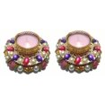 thumbnail image 1 of FineArt Christmas Decorations/Christmas Tea Light Candle Holder/Kundan Diya Stand for Gifts/Home Décor, 1 of 1