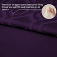 thumbnail image 3 of Whale Flotilla 2-Piece Tufted Twin Size Comforter Set, Soft Fluffy Shabby Chic Comforter for All Seasons, Farmhouse Boho Duvet Bedding Sets with 1 Pillow Sham, 68"x90", Purple, 3 of 9