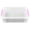 Purple, variant on 1Pc Clear Plastic Pencil Boxwith Purple Clamshell Lock, Portable Utility Makeup Container, Visible First-Aid Box Shell