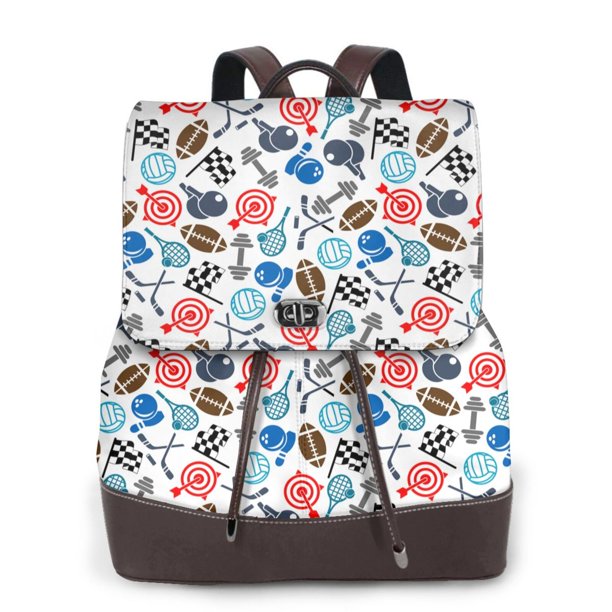 Fotbe Sport Items Mochila Bolso con Estampado para Mujer, Mochila Antirrobo de Nylon Impermeable, Bolsa Ligera de Hombro